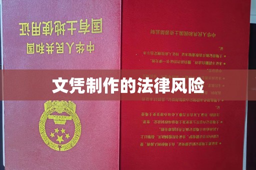 囊谦文凭制作的法律风险